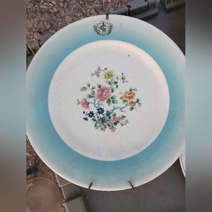 Mayfair antique hand painted plate with hanger